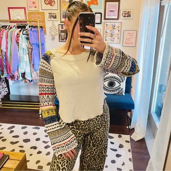 Free People Boho Fairground Thermal Top - Picture 3 of 12